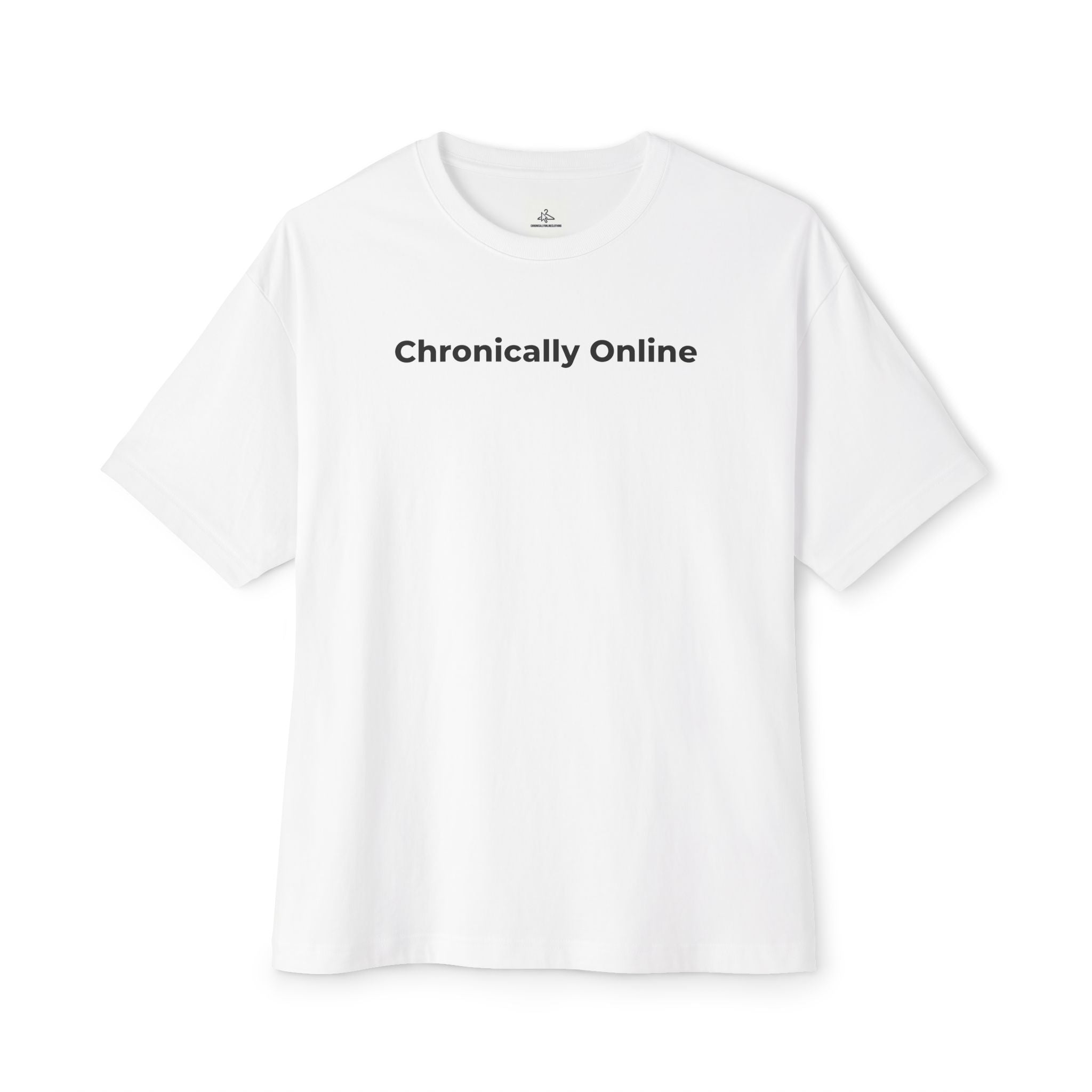 Chronically Online Signature Oversized Tee