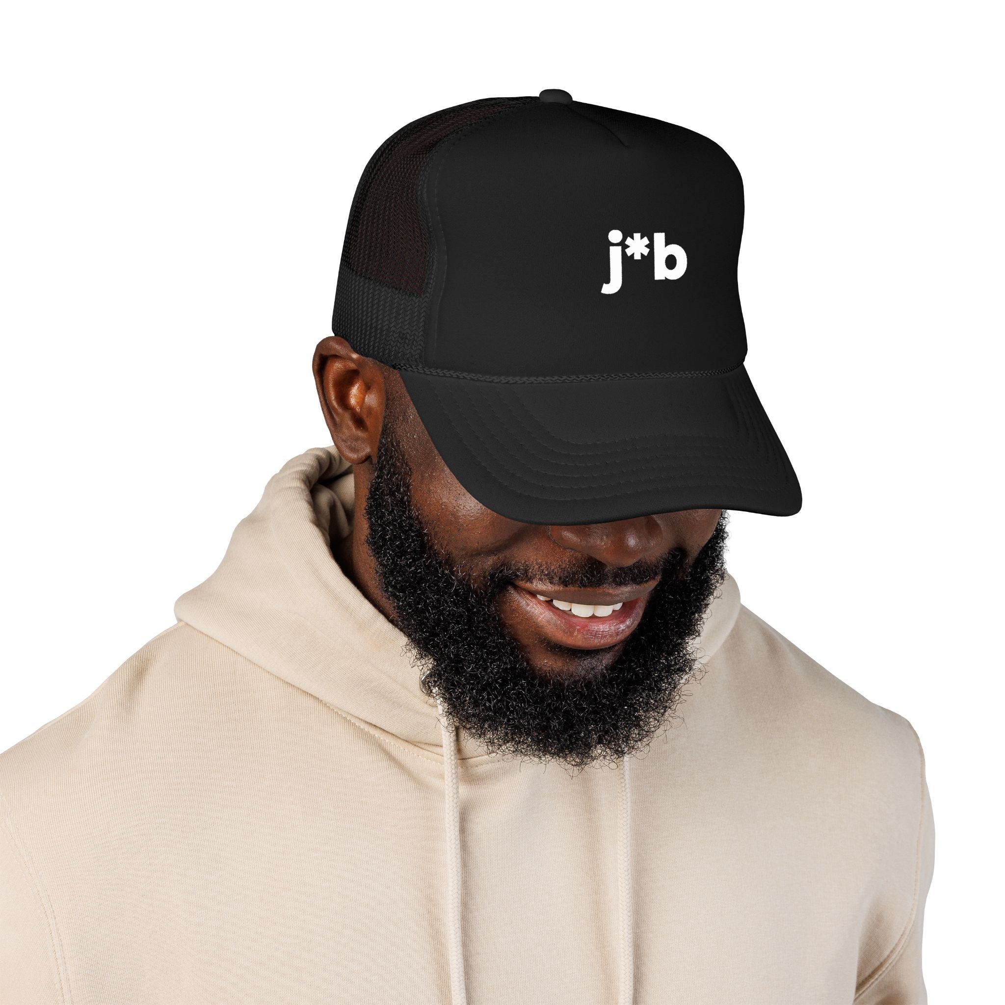 'j*b' Censored Trucker Hat — Foam Mesh Cap