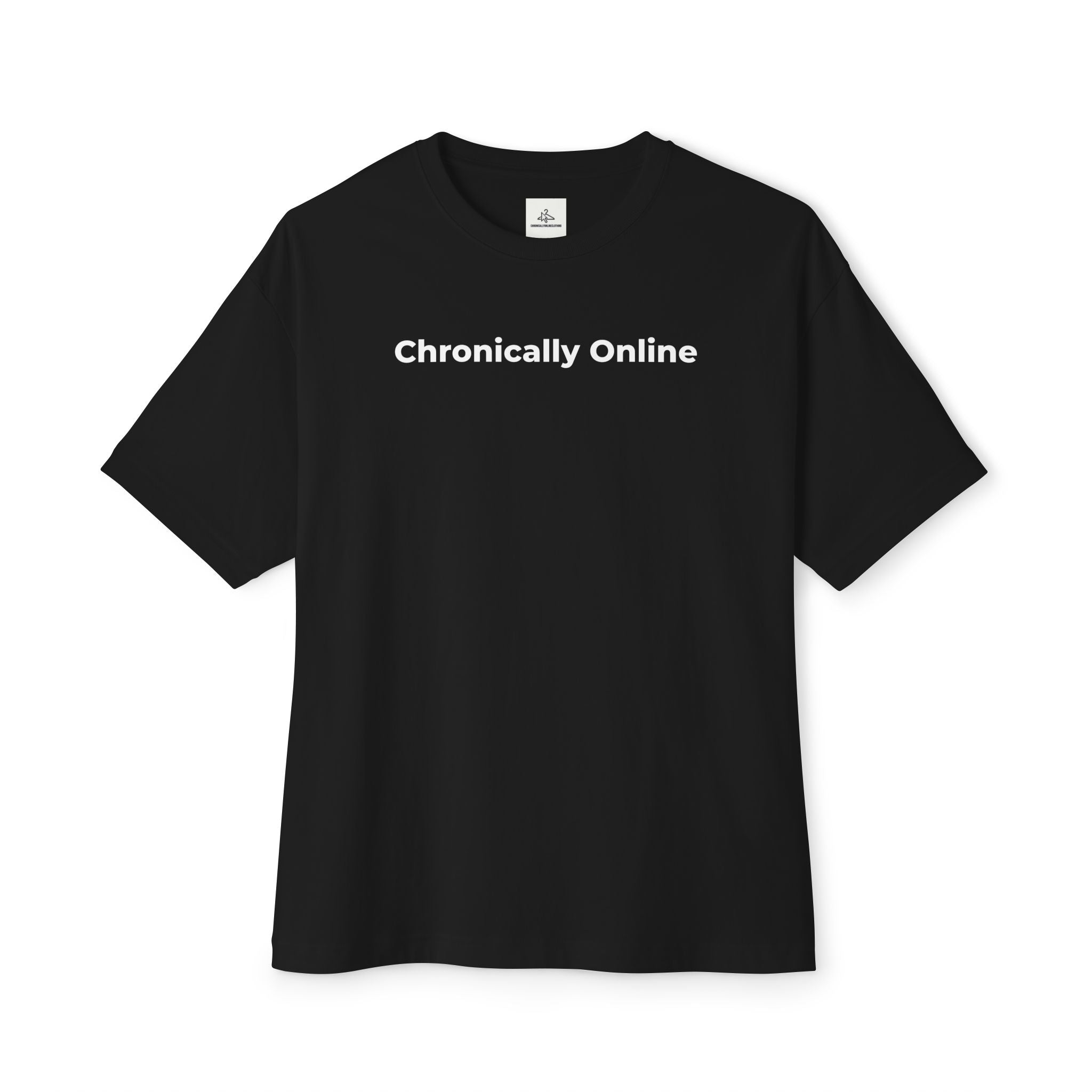 Chronically Online Signature Oversized Tee